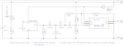Pulse sensor for Arduino Schematic