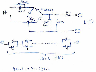 Esquema lâmpada de LED