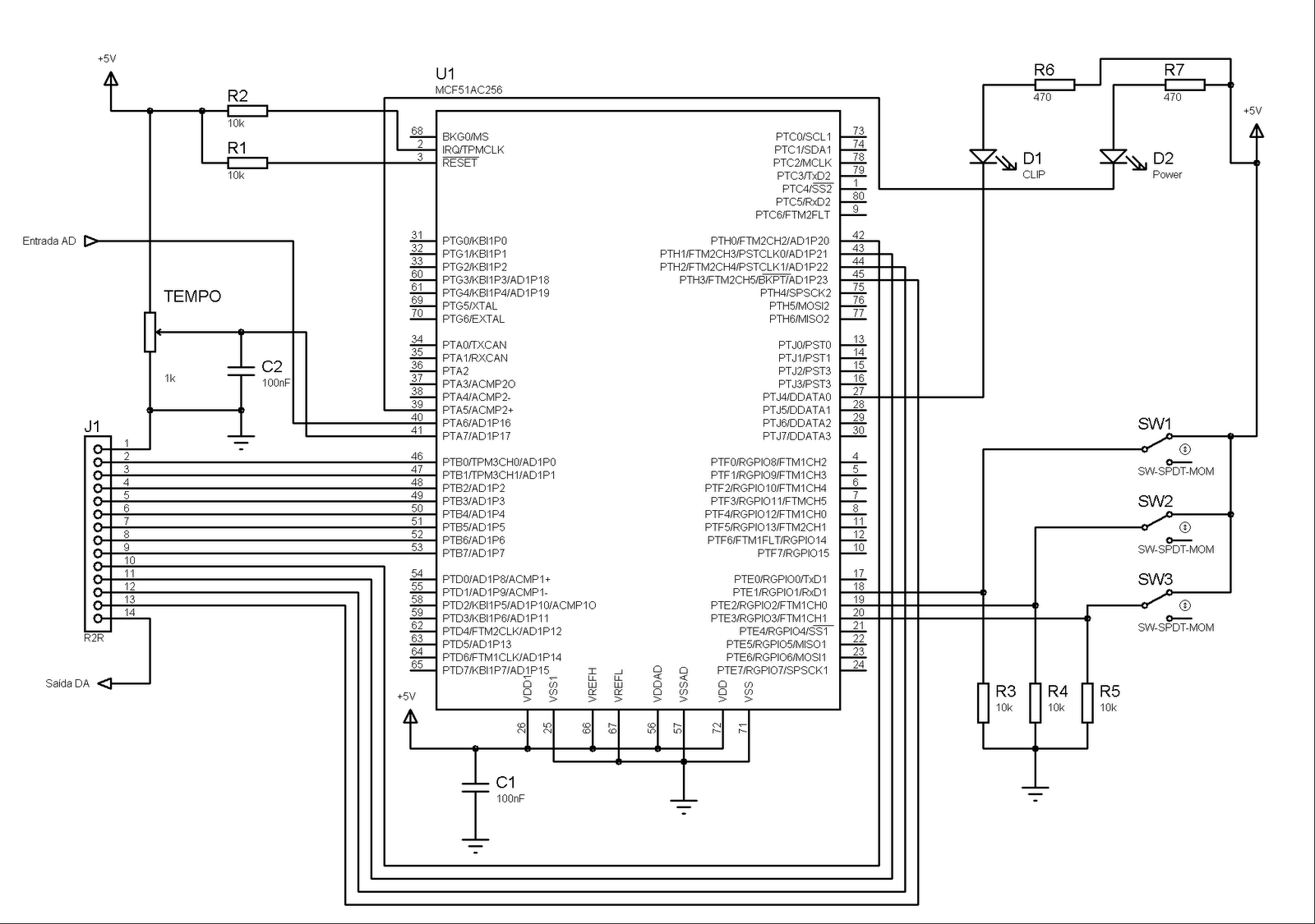 Esquema pedal delay