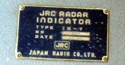 Placa de identificação do radar